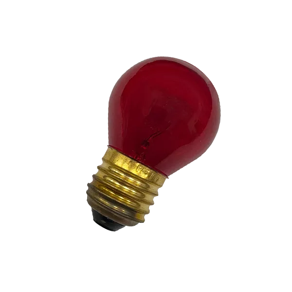 Лампа накаливания декоративная 10W/КРАСНЫЙ E27 DECOR P45 CL