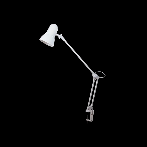 Светильник настольный 1xE27 Белый на ПС струбцине Надежда НДБ37-40-169