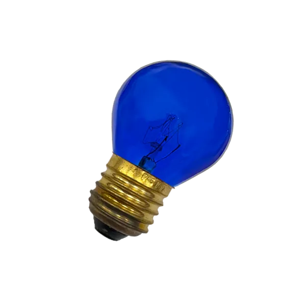 Лампа накаливания декоративная 10W/СИНИЙ E27 DECOR P45 CL