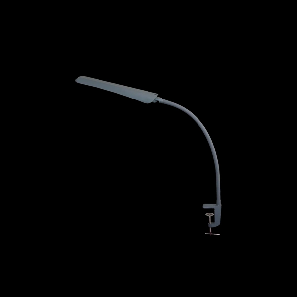 Настольный светильник на струбцине Гермес СШ LED, 8Вт/4000К Антрацит, сенсорный выключатель, металлическая струбцина