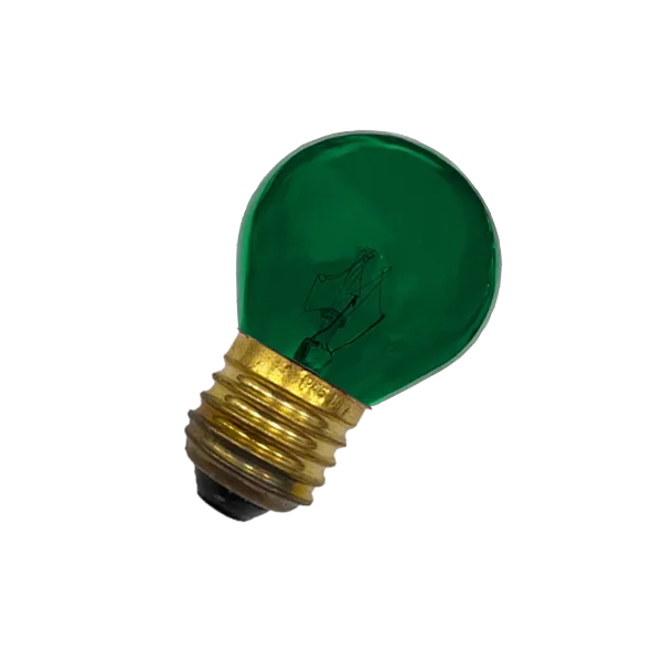 Лампа накаливания декоративная 10W/ЗЕЛЁНЫЙ E27 DECOR P45 CL